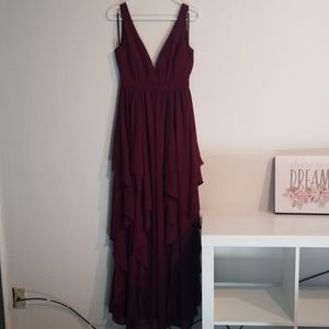 Pinkblush burgundy maternity gown